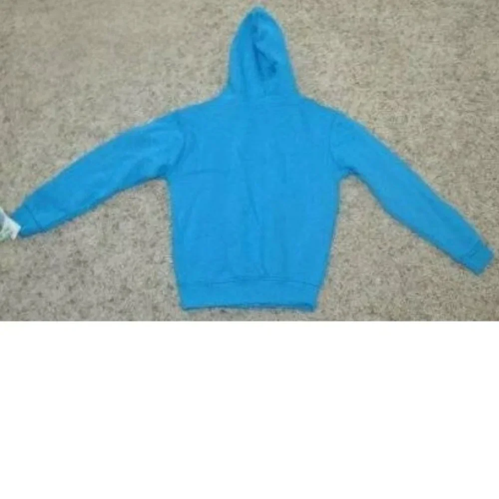 Skeleton Halloween Costume Hoodie Jacket 5/6 Blue Long Sleeves Hooded Zip Up